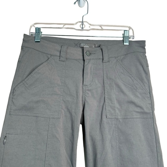 Prana Women’s Convertible Pants Size 4 Nylon Spandex Blend Gray Hiking Outdoors - Picture 6 of 9